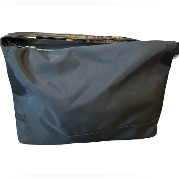 Colin Stuart Black Nylon Weekender Travel Bag Large Zip Tote - Picture 1 of 11